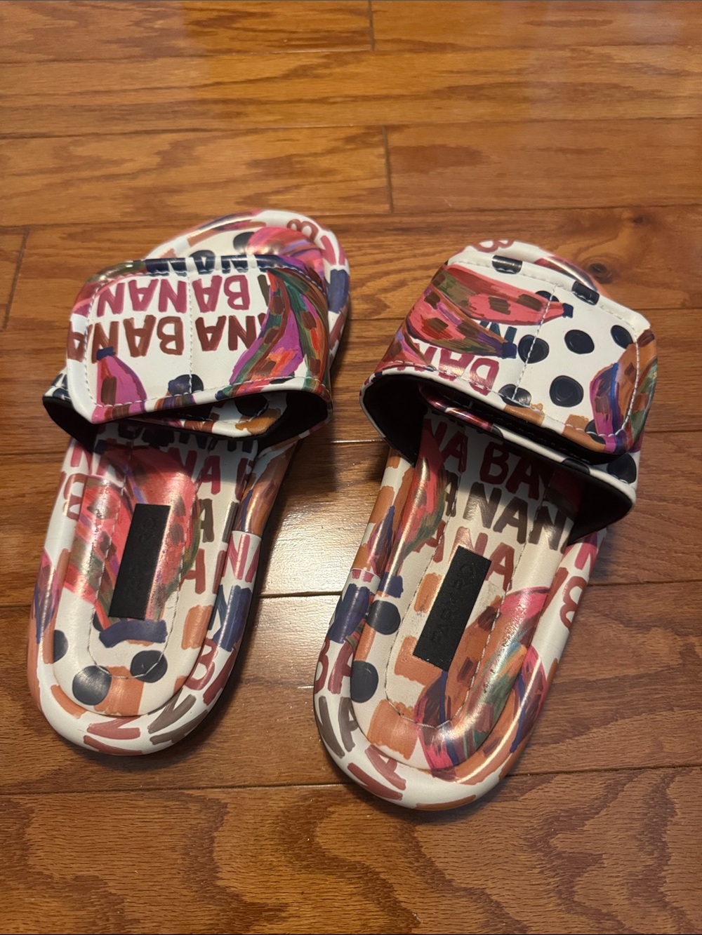 FARM Rio Multicolor Graphic Slide Sandals - White Base